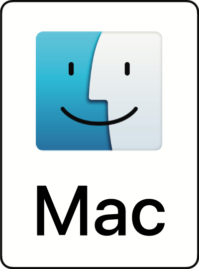Mac OS logo.
